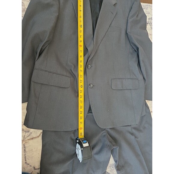 #47 Vintage Kingsridge custom 2 piece pinstripe suit Levine's Waterville ME USA - Picture 7 of 9